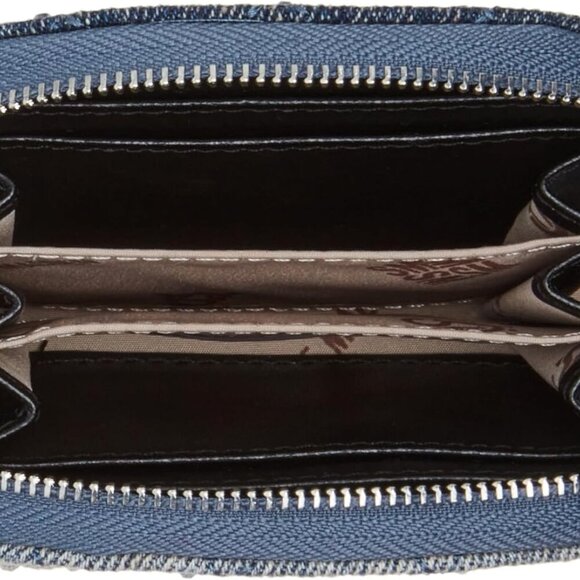 Women's Jadez Dome Cardholder, Denim, One Size - Picture 5 of 5